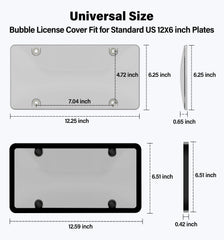 KLSKKJ installed on sedan rear showing weather protection and clear visibility