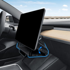 Klutchtech front view of under-screen storage showing clean fit and discreet look