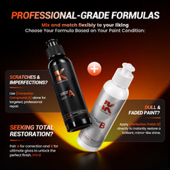 Klynelix 5000-grit sanding pads displayed to refine shallow clear-coat defects