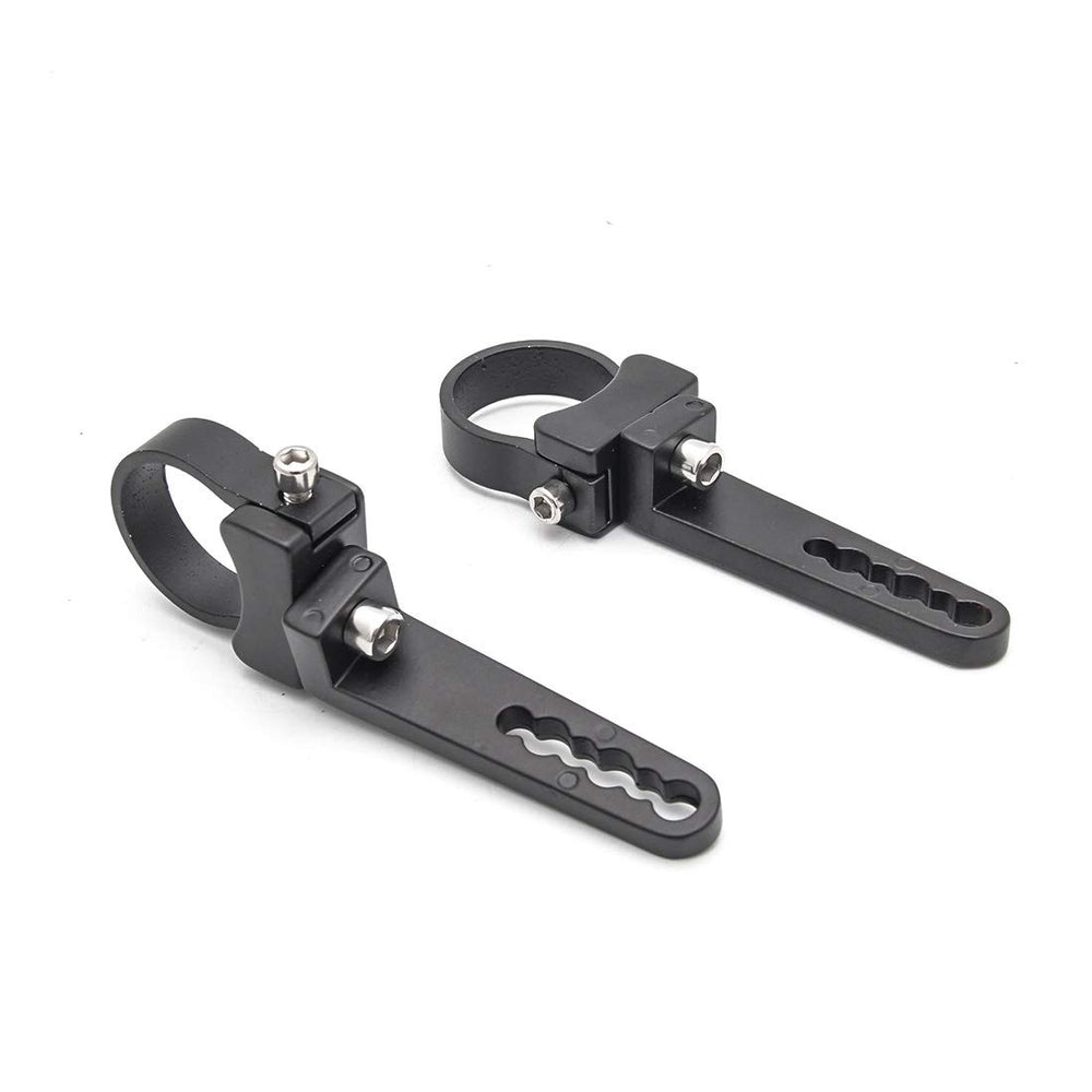 KMFCDAE front view bracket showing clamp and mounting holes for secure lights