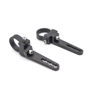KMFCDAE front view bracket showing clamp and mounting holes for secure lights