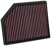 K&N front view of filter showing shape and fit for easy replacement benefit