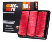 K&N front view of KNA-5120 filter showing brand and durable fit benefit