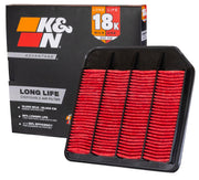 K&N front view showing robust design and easy fit
