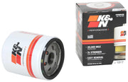 K&N HP-1017 front view showing durable canister and labeling for reliability