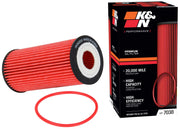 K&N oil filter front view showing durable canister and fitment benefit
