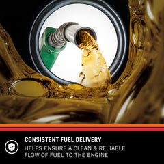 K&N pleated media close-up highlighting filtration structure for better injector protection