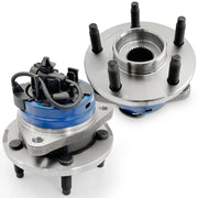 KNOLET front hub assembly front view showing bolt pattern and fitment benefit