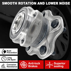 KNOLET hub flange and wheel studs close-up for secure lug alignment and torque retention