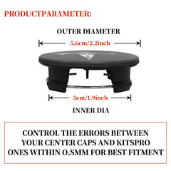 Knomix wheel in use on road demonstrating fitted cap protection and aesthetic