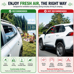 KOCZIL shade installed interior rear seat view offering cooler cabin comfort