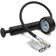 KOETSU front view of leak tester kit showing compact case and tools, professional portability