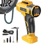 KOEZEOI front view showing compact portable inflator and benefits of quick inflation