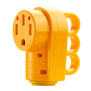 Kohree 50 amp female plug front view showing connector and housing for reliable power