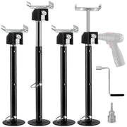 Kohree front packaging showing four slide-out support jacks and hardware benefits stability