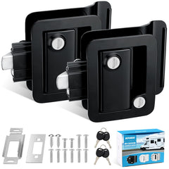 Kohree front view of paddle lock pair showing secure exterior finish benefit