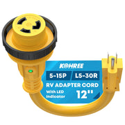Kohree front view adapter showing both plugs and compact design benefit