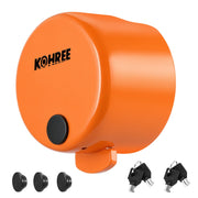 Kohree front view lock on coupler showing secure fit and deterrence