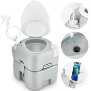 Kohree front view of portable toilet showing compact design and easy transport