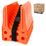 Kohree front view of unfolded sewer hose support showing stability benefit