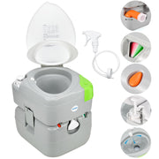 Kohree front view showing compact portable toilet and comfortable seat for travel
