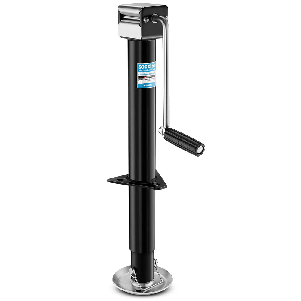 Kohree front view of trailer jack showing robust construction and balanced lifting