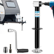 Kohree trailer jack front view showing sturdy frame and lift points for durable support