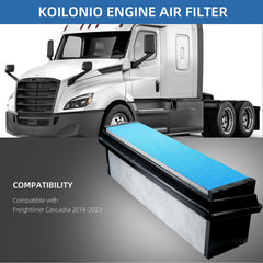 Koilonio close-up of pleated media highlighting superior dust capture