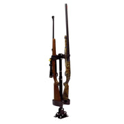 Kolpin gun rack front view showing stable vertical mount and easy access