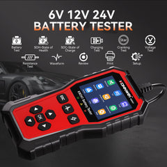 KONNWEI KW341 backlit LCD displaying clear test results for easy reading