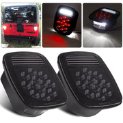 Konrali front assembly pair showing smoked square housings and bright signaling