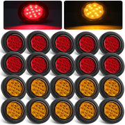 Konrali front view of amber and red lights showing included pack benefit