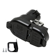 KOONDHEEND front view connector showing socket layout and easy access benefit