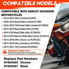 KOONDHEEND bracket installed on Harley Touring rear showcasing cleaner profile
