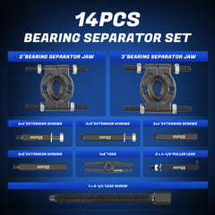 KOOPOOL separator jaws close-up, durable steel for secure gripping benefit