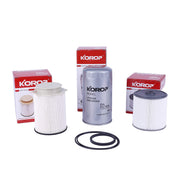KOROP front packaging showing complete filter kit and easy fit benefits
