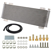 KOROP cooler front view showing full brazed-aluminum core and airflow benefit