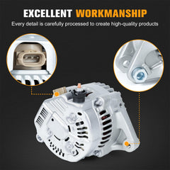 Kozlira alternator close-up of 6-groove pulley for accurate belt engagement