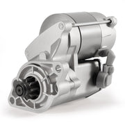 Kozlira starter motor front view showing durable housing and mounting, reliable replacement