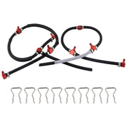 KPALAG front view of return line kit showing components and packaging, ensures correct replacement