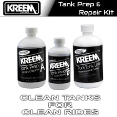 Kreem Prep A and Prep B bottles with clear labels for effective surface preparation