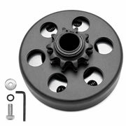 KRGUOD clutch front view showing drum and sprocket, reliable power transfer