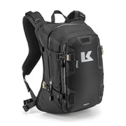 Kriega R20 front view showing compact shape and quick-access pocket for easy reach