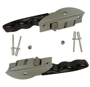 KSJED front view of replacement handle showing mounting holes and durable finish
