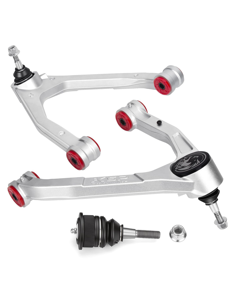 KSP front view of forged UCA showing fitment and improved handling