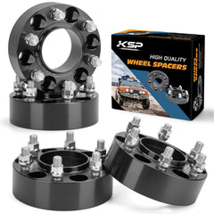 KSP front view of wheel spacers showing fitment and benefit of wider stance