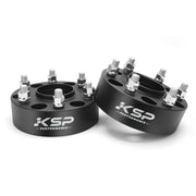 KSP PERFORMANCE front-facing spacer showing bolt pattern and fitment benefit