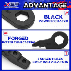 KSP PERFORMANCE torsion key installed on truck front suspension improving level