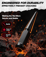 KSP PERFORMANCE 3/4 inch socket key beside lug nuts illustrating included tool for correct installation benefit