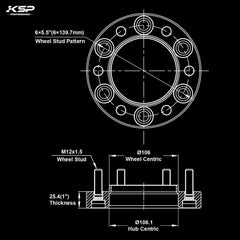 KSP PERFORMANCE close-up of machined spacer surface for precise hub fit